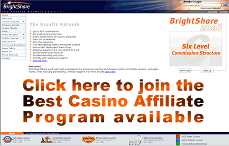 Brightshare Casino Affiliate Program